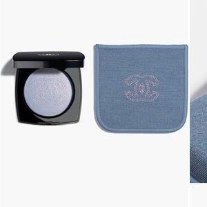 CHANEL Blue Compact with Case
Coco Chanel denim makeup collection